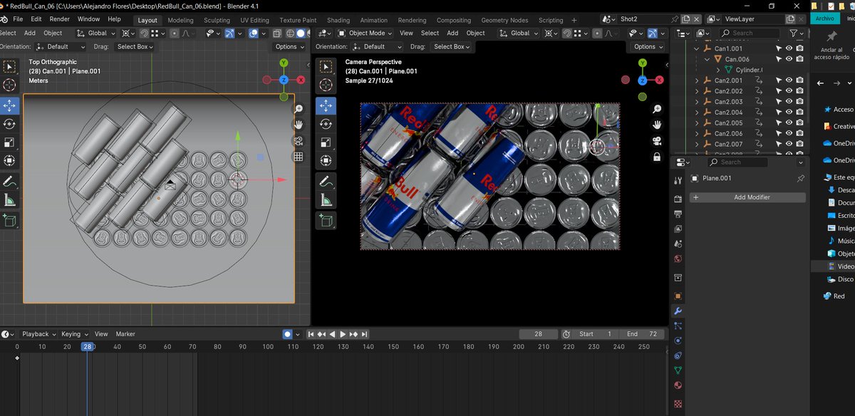 alinfl120998's tweet photo. I continue with this little commercial
this is shot 2 💪🫡
#blender
#product3d
#RedBull 
#digitalart https://t.co/2cI5gkjMhl