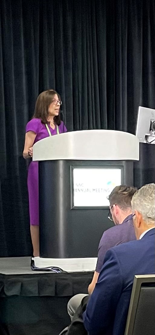 Our Panel Chair, Dr. Elizabeth Jaffee live at #AACR24 discussing how our 5 priority areas outlined in the #NationalCancerPlan report underscore opportunities to accelerate progress in cancer care, research, & training. Learn more about our recommendations: bit.ly/3SXRB0D