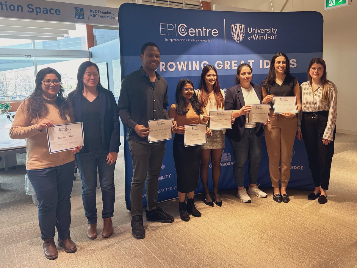 Congrats to all the founders who showcased their ideas and companies today as part of the @UofW_EPICentre RBC Founders Program! 🏆A special shoutout to Complex Therapeutics for clinching the top prize and to Seamley for securing the second prize.