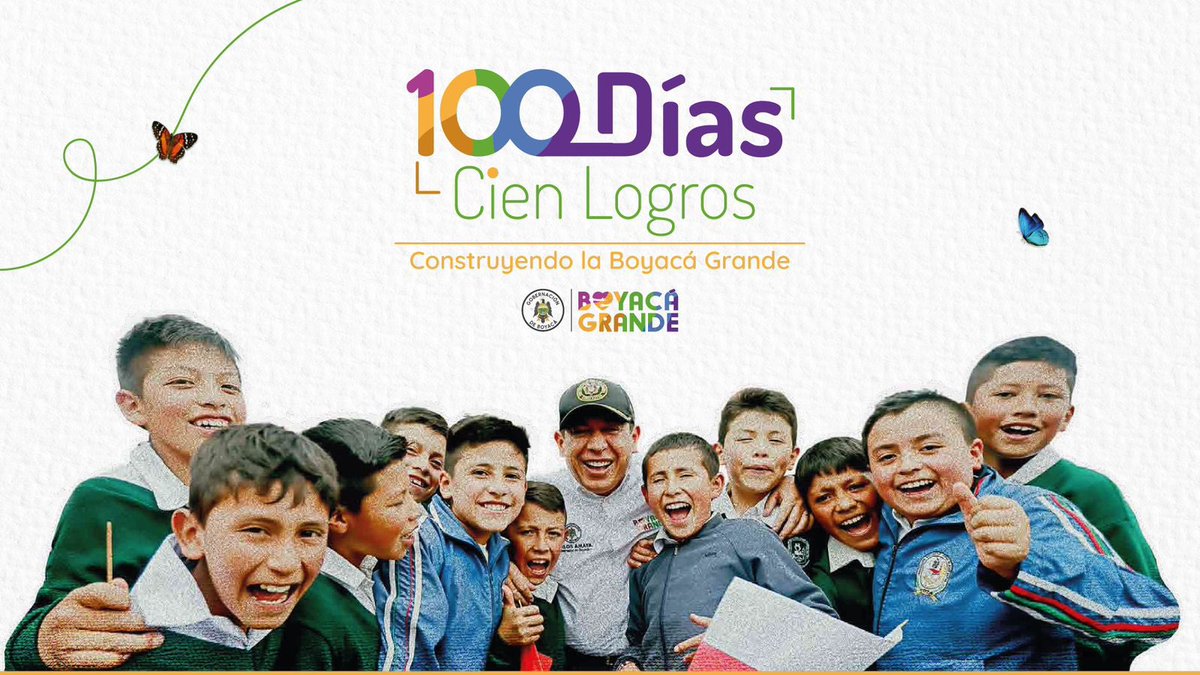 ¡En los #100Días100LogrosBoyacá logramos grandes gestiones sociales con trabajo duro y mucho amor por esta tierra! 🧵👇🏻