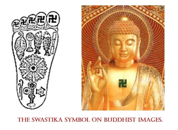 Buddhism (2,500 years old), swastika symbol is more often viewed as a sign of infinity, affluence, abundance & long life. It holds great importance in the Buddhist tradition and thus, this symbol can be found on almost all the Buddhist sites including the temples and monasteries.