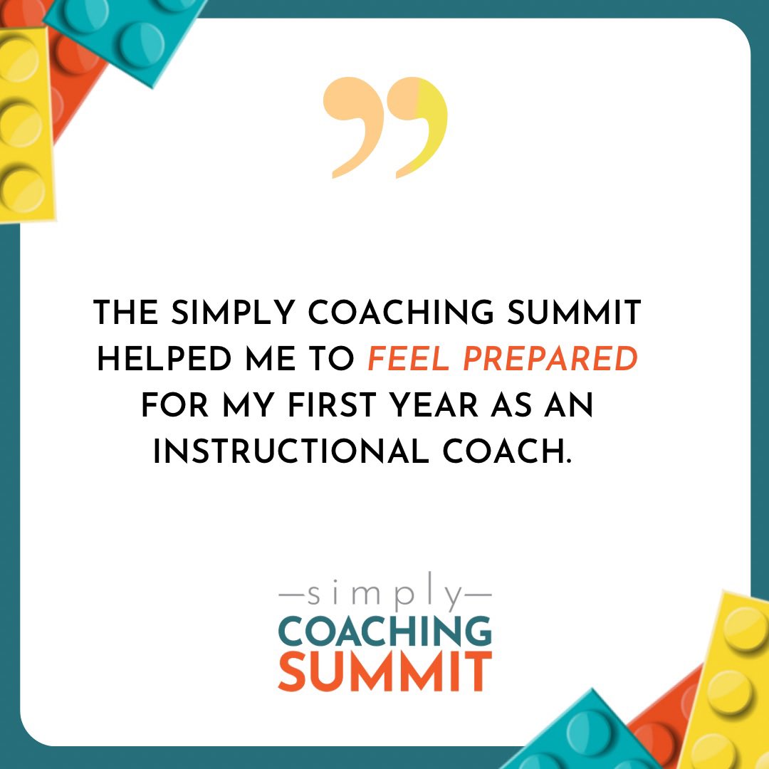 Are you a first year instructional coach looking for direction and insight on your coaching strategy? The Simply Coaching Summit is for you ✨ Get your ticket at: simplycoachingsummit.com