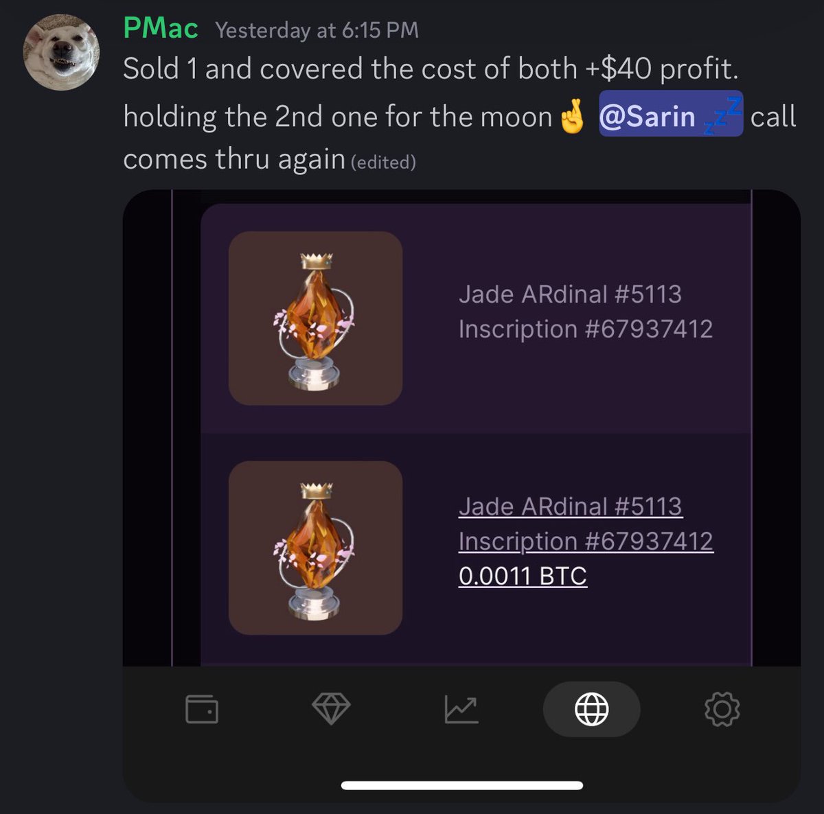 We love degen mints on ordinals 👨‍🍳