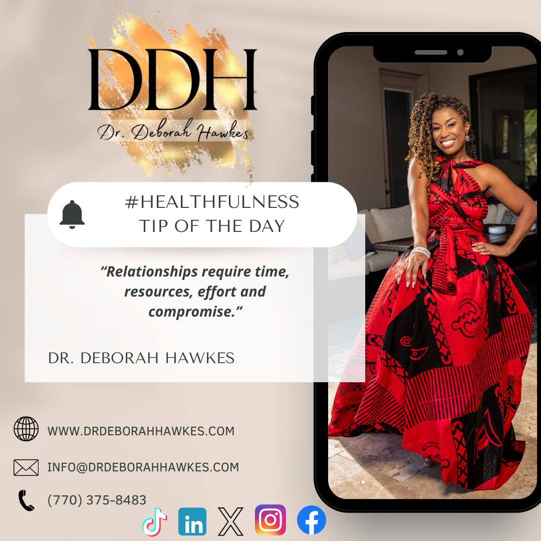 DebLifeCoach's tweet image. Time for a #TuesdayTip! Today we're talking about relationships and what they require to be healthy!! #DDH #Healthfulness
