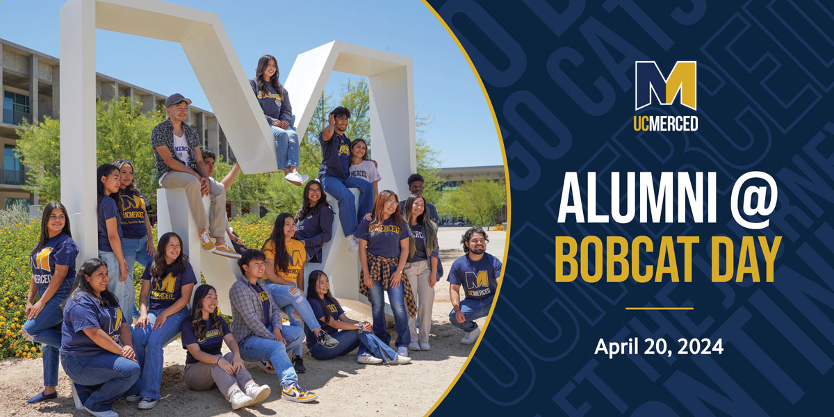 Alumni, family, and friends are invited to join us next weekend for Bobcat Day celebrations on campus and downtown! For additional information and to register, visit engage.ucmerced.edu/alum
