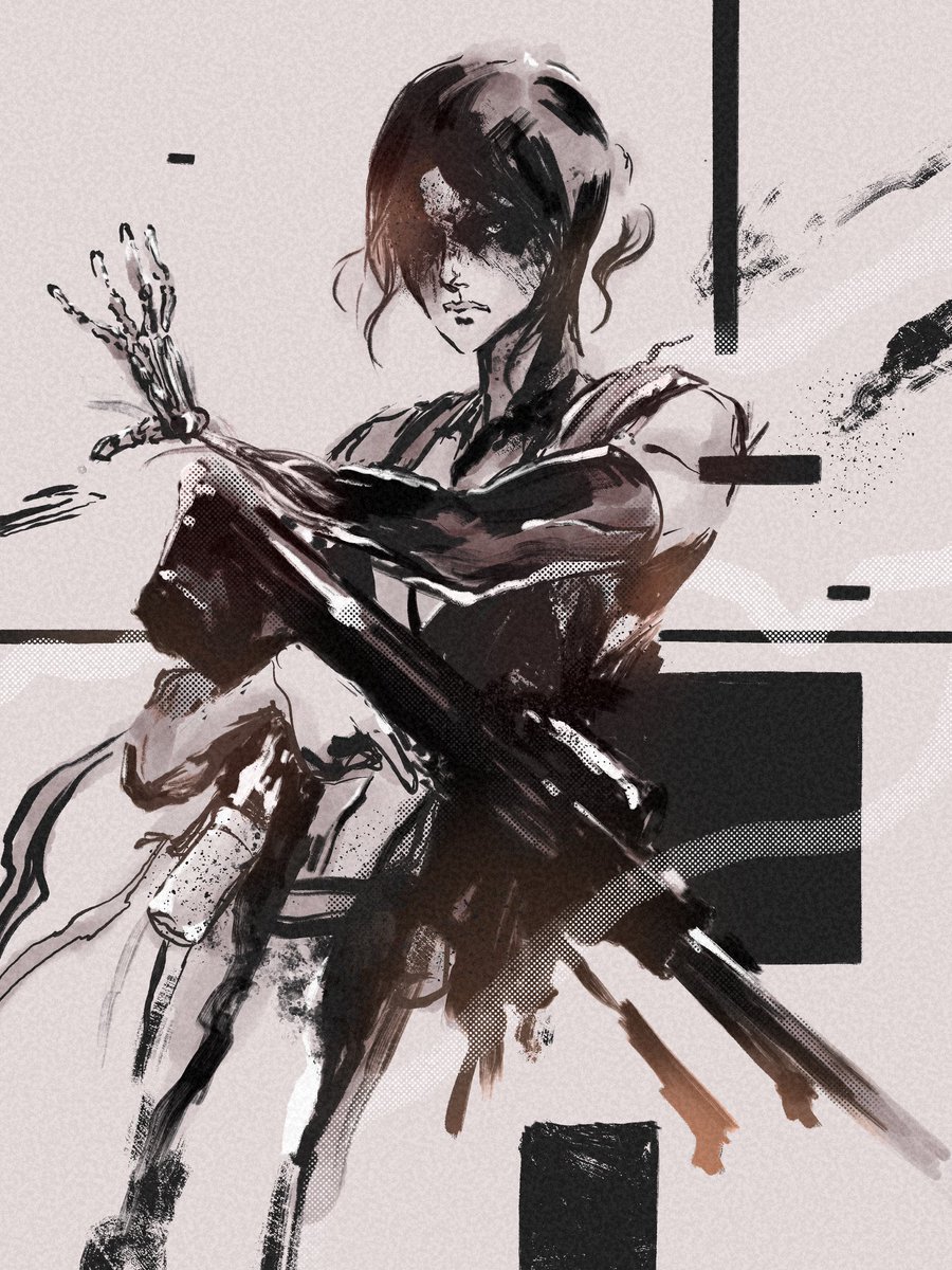 Quiet sketch, again trying in a Shinkawa style