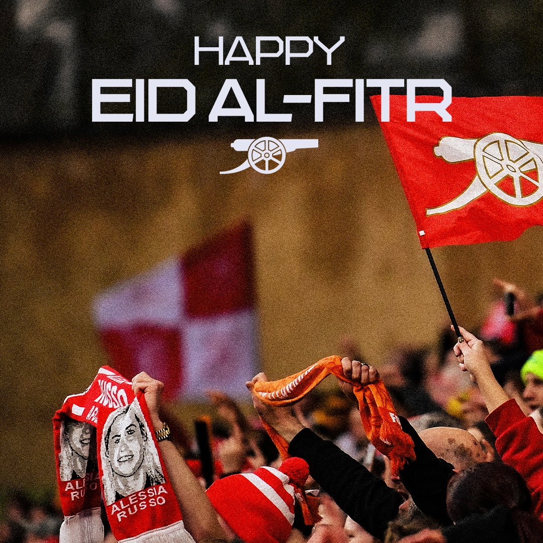 Wishing all Gooners celebrating a blessed and happy Eid al-Fitr 🌙