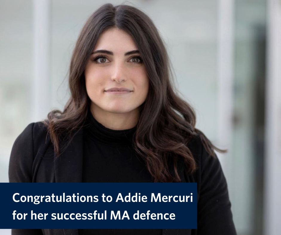 Congratulations to Addie Mercuri for her successful MA defence! Her thesis titled “Inside the Student Mind: An Exploration of Self-Reported Executive Functioning Skills in University Students” will be available in the coming weeks on UBCO's cIRcle. @UBCOGradstudies
