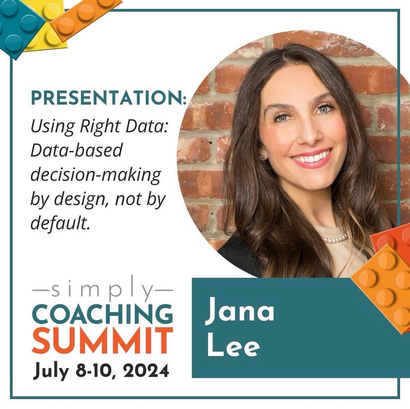 Meet @Jana_C_Lee ✨ Join Jana at this year’s Simply Coaching Summit as she shares insights on “Using the Right Data: Data-Based Decision-making by Design Not Default.” Get your tickets today: simplycoachingsummit.com