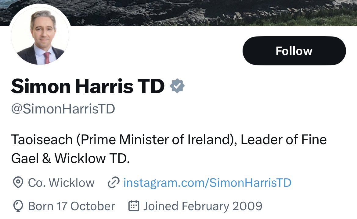 Taoiseach. That’s it. Simple. The content of your parenthesis is unnecessary and quite frankly, an insult. @Trickstersworld @williamhboney1 @caulmick