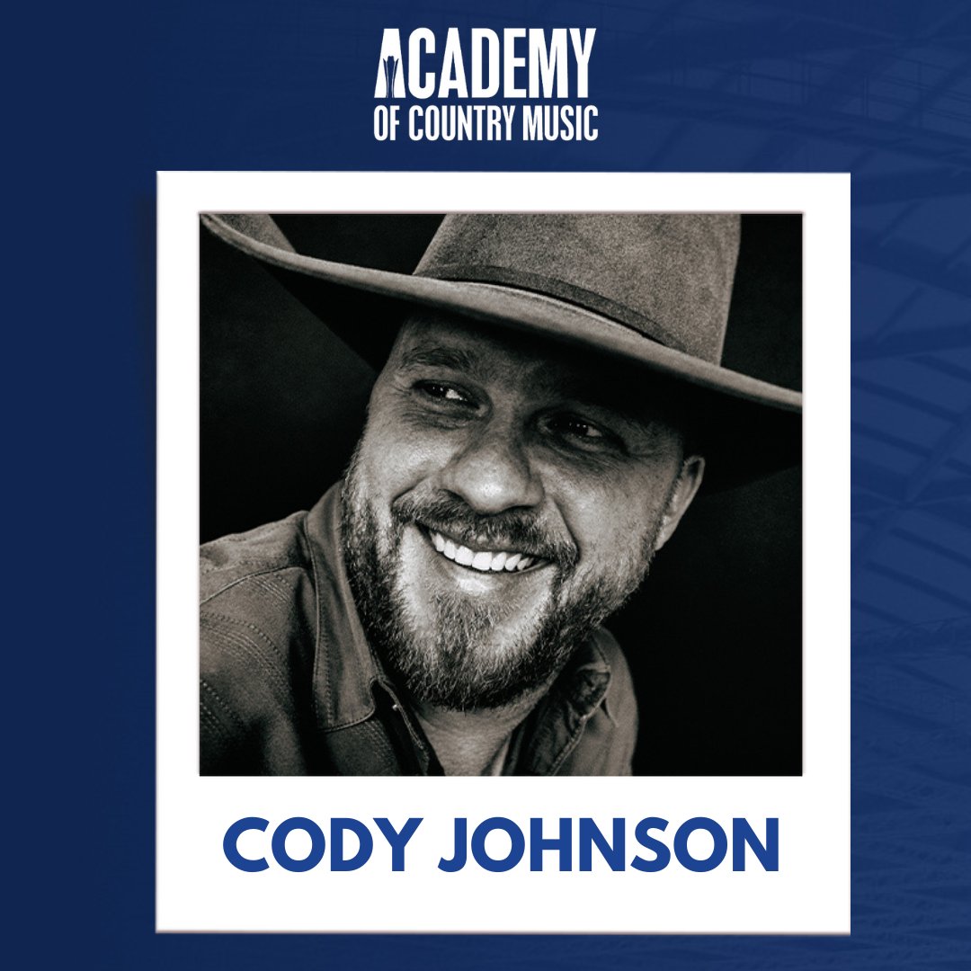 Congratulations to @codyjohnson on his five nominations for the 59th ACM Awards: Entertainer of the Year, Male Artist of the Year, Album of the Year: Leather, Song of the Year: The Painter, and Visual Media of the Year: Human. 🎉