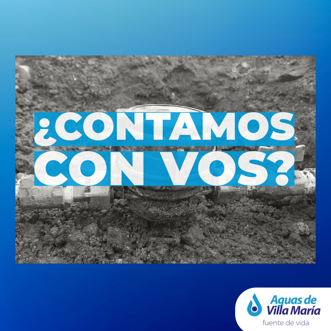 Ayudanos a mantener en condiciones tu medidor. #consumoresponsable #agua