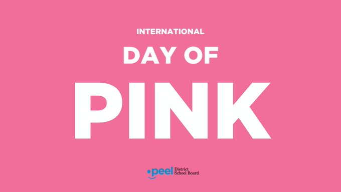 Tomorrow is International Day of Pink, some schools will recognize the day on Apr 11 and participate in a board wide event. We stand with the Two-Spirit LGBTQIA+ community and will continue to speak up against bullying, discrimination, and all forms of homophobia & transphobia.