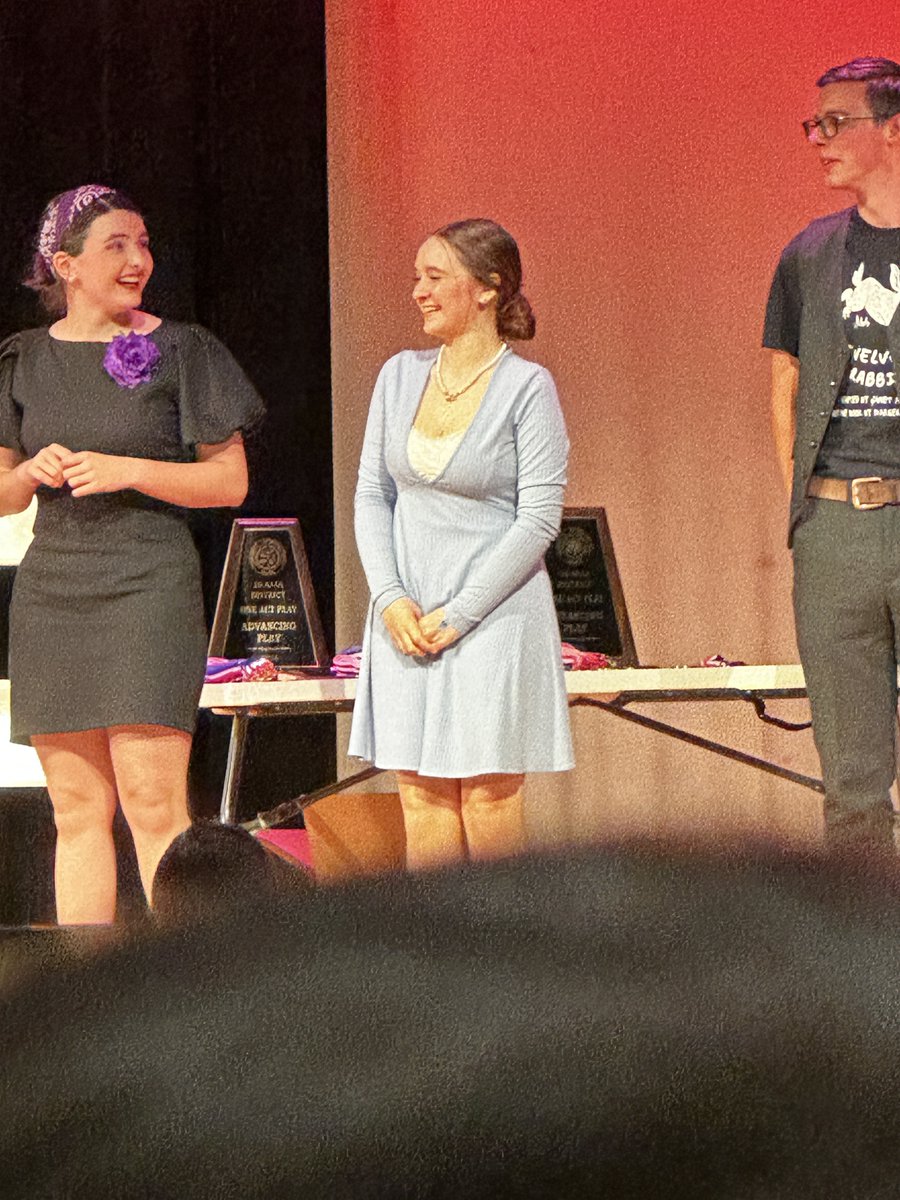 SHS's theater students advanced to bi-district with their one-act play 'Silent Sky'! Kudos to Cara Muirhead and Hailey Haney for earning All-Star Cast and Waylon Barney for All-Star Tech! Congratulations to the entire cast and crew! #Confident #CultivatingExceptionalPeople