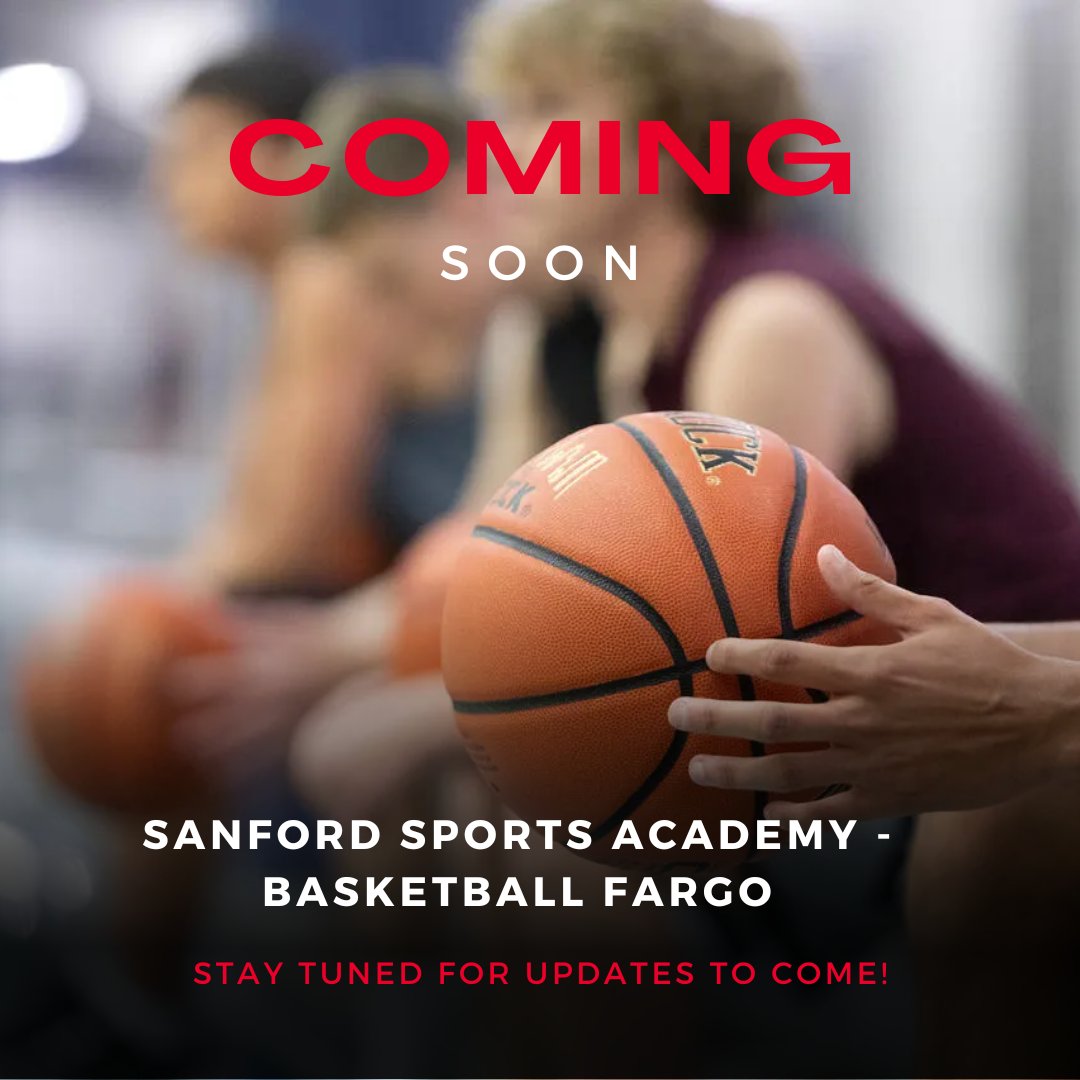 Attention Fargo hoopers! Sanford Sports Academy - Basketball Fargo is getting their own social media accounts in the next couple of days! Be sure to follow our new accounts for all the latest on what's next. #sanfordsports