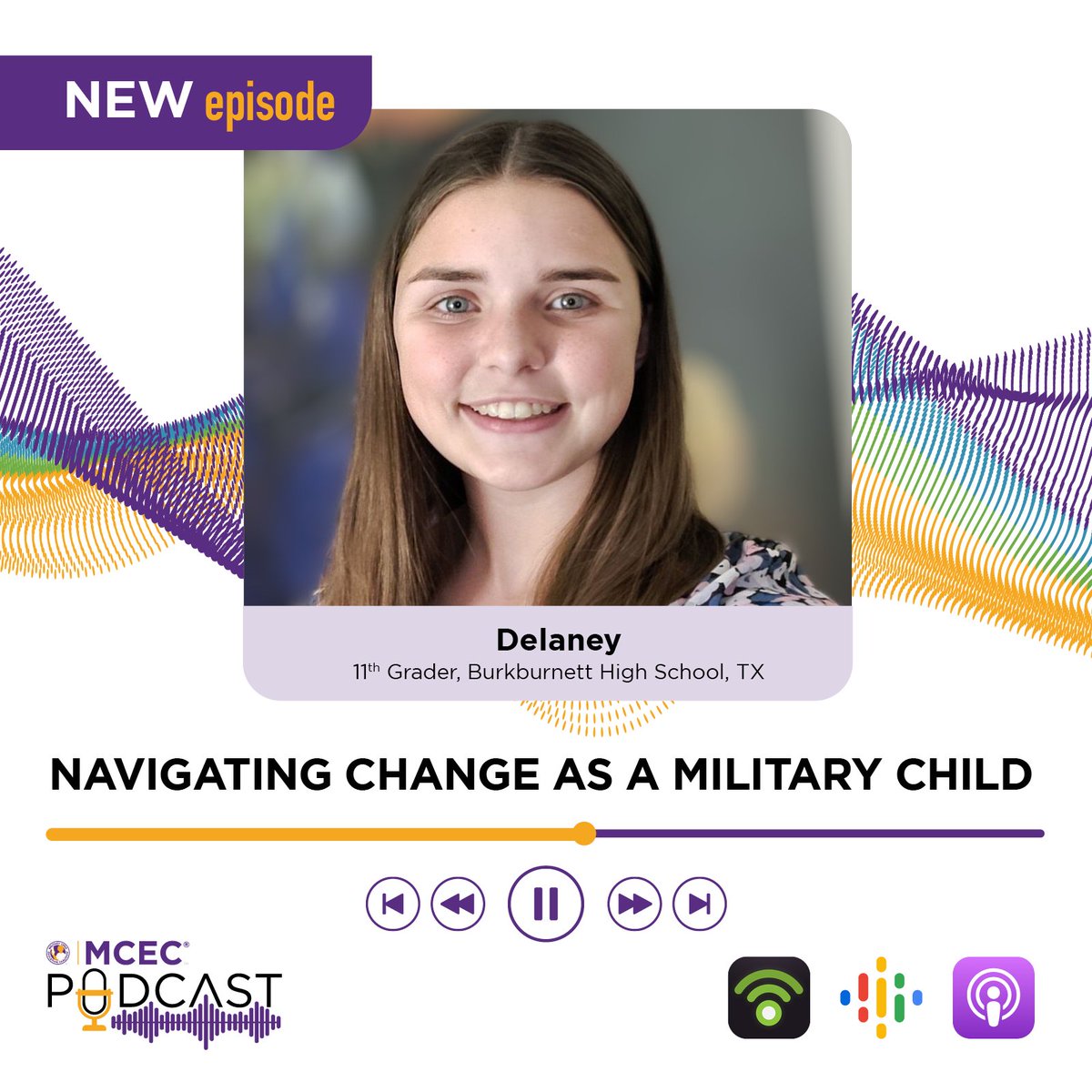 Delaney, a remarkable military child, has triumphed over attending 8 schools in 3 years. Her story highlights the value of adaptability and the crucial role of the Student 2 Student program. 🎧 to her inspiring story: apple.co/3xEqEb5 Sponsored by Randolph Spouses' Club
