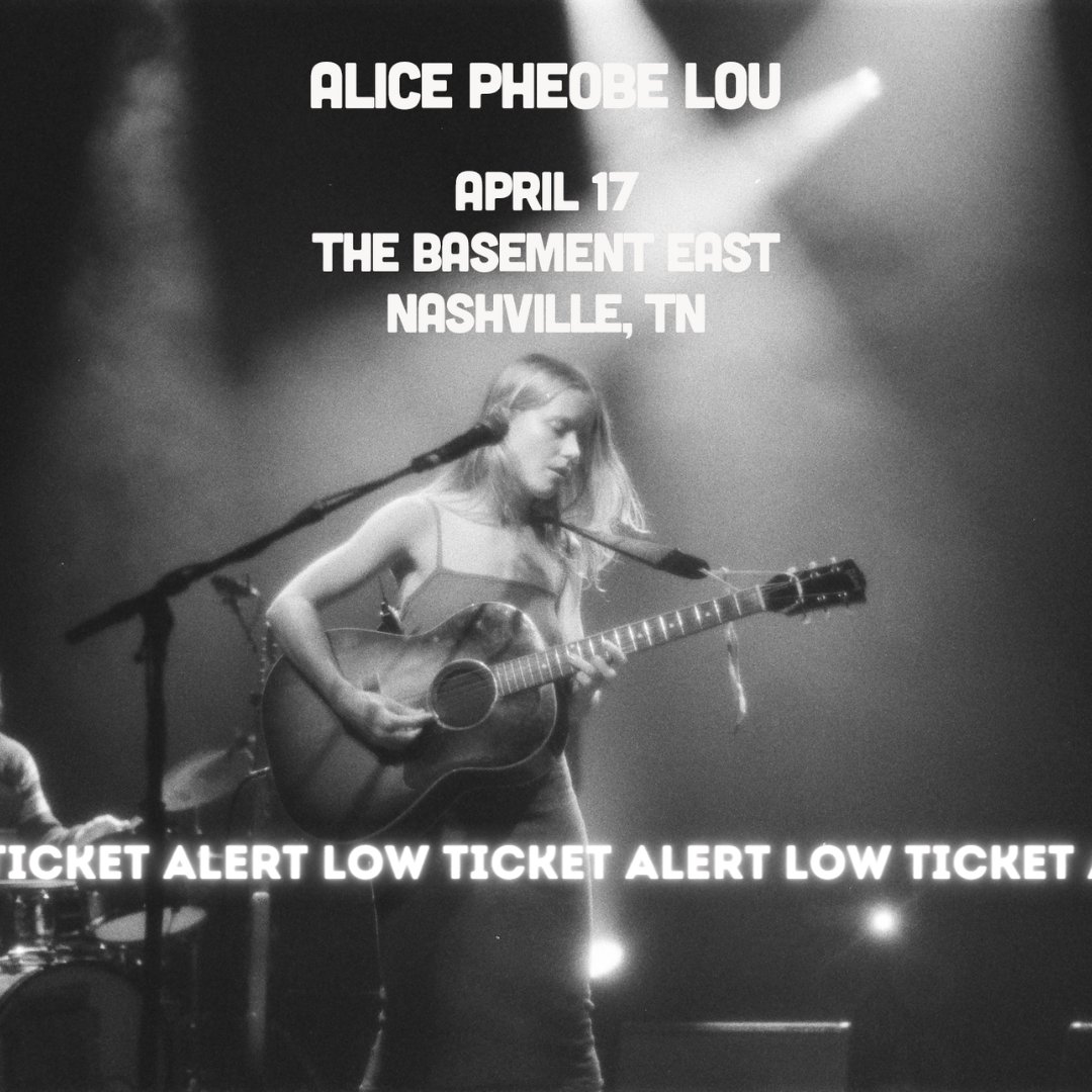 LOW TICKET ALERT! Tickets to see @alicepheobelou at Beast on April 17th are selling fast! Grab yours now while you still can at the link. bit.ly/4aDMqel