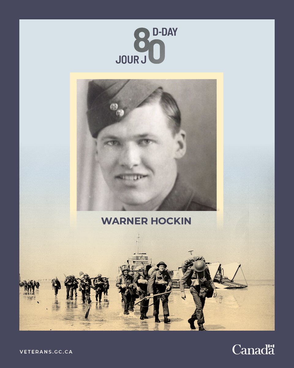 We are 58 days to D-Day. Tens of thousands of Canadians took part in the Normandy Campaign in 1944. Warner Hockin was one of them. Learn more about the road to #DDay80: ow.ly/wKip50RbGlb #CanadaRemembers