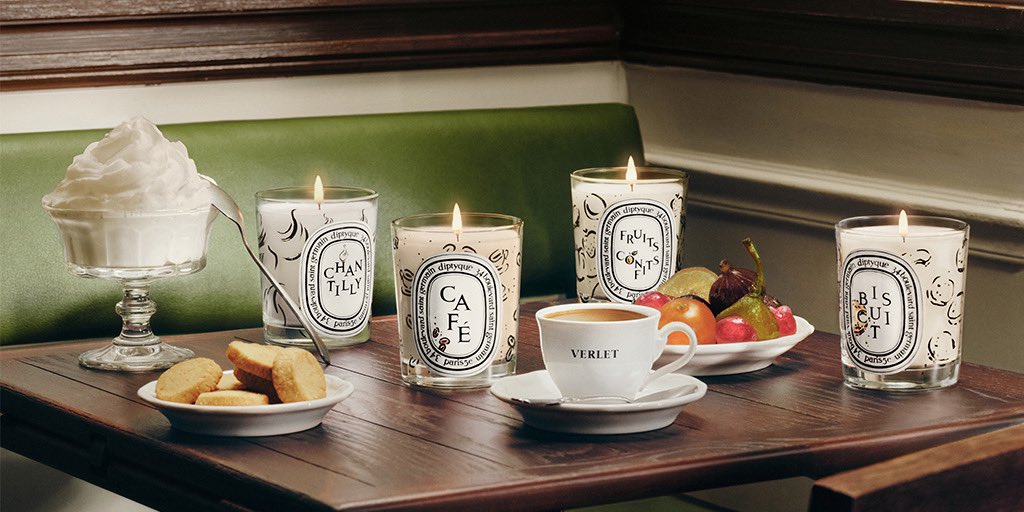 Joie de vivre☕️🇫🇷 Discover @diptyque’s exquisite new gourmet candle collection created in partnership with Café Verlet, Paris’ first roastery, that celebrates the French art of living. tinyurl.com/mryzdbrw