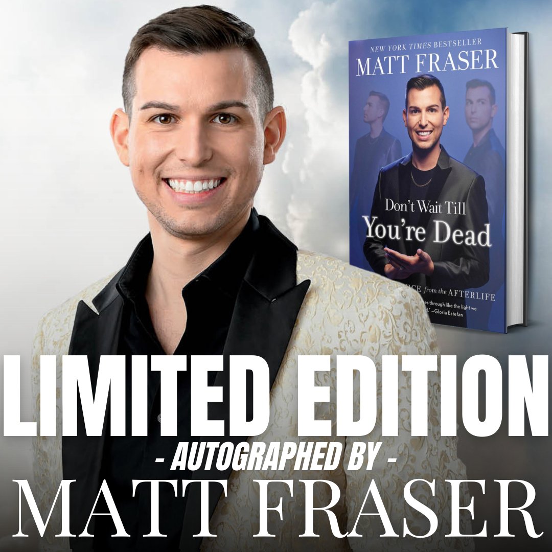 Bestselling author and America’s top psychic, Matt Fraser, presents a guide to intentional living and discovering what life is really about before reaching the pearly gates in his new book 'Don't Wait Till You're Dead.' Get your copy: premierecollectibles.com/mattfraser #mattfraser #newbook