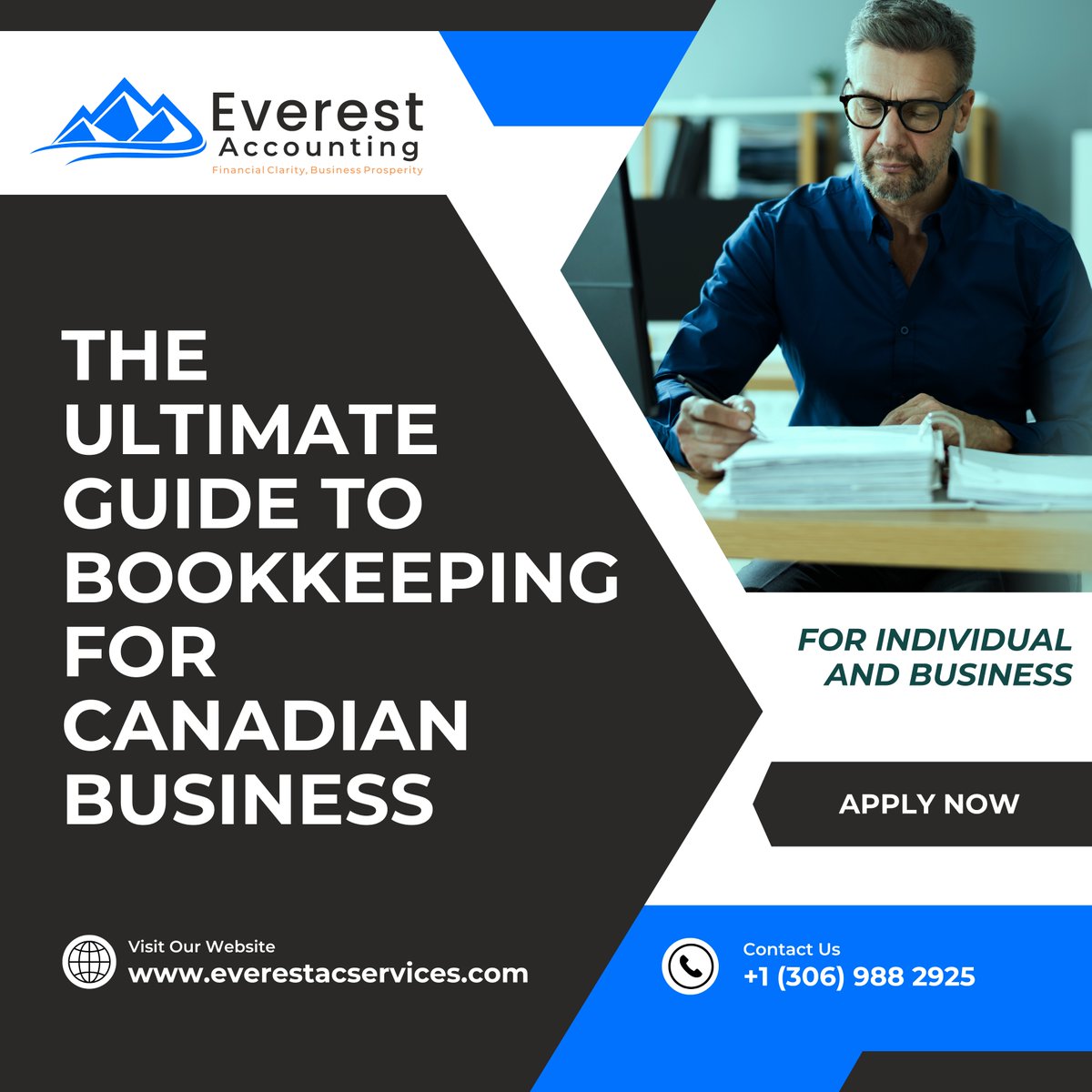 Everest Accounting - Empowering Canadian Businesses with Premier Bookkeeping Services

#EverestAccounting #BookkeepingCanada #FinancialManagement #TaxOptimization #CloudAccounting #SmallBusinessSupport #ProfitGrowth #AccountingServices #CanadianBusiness