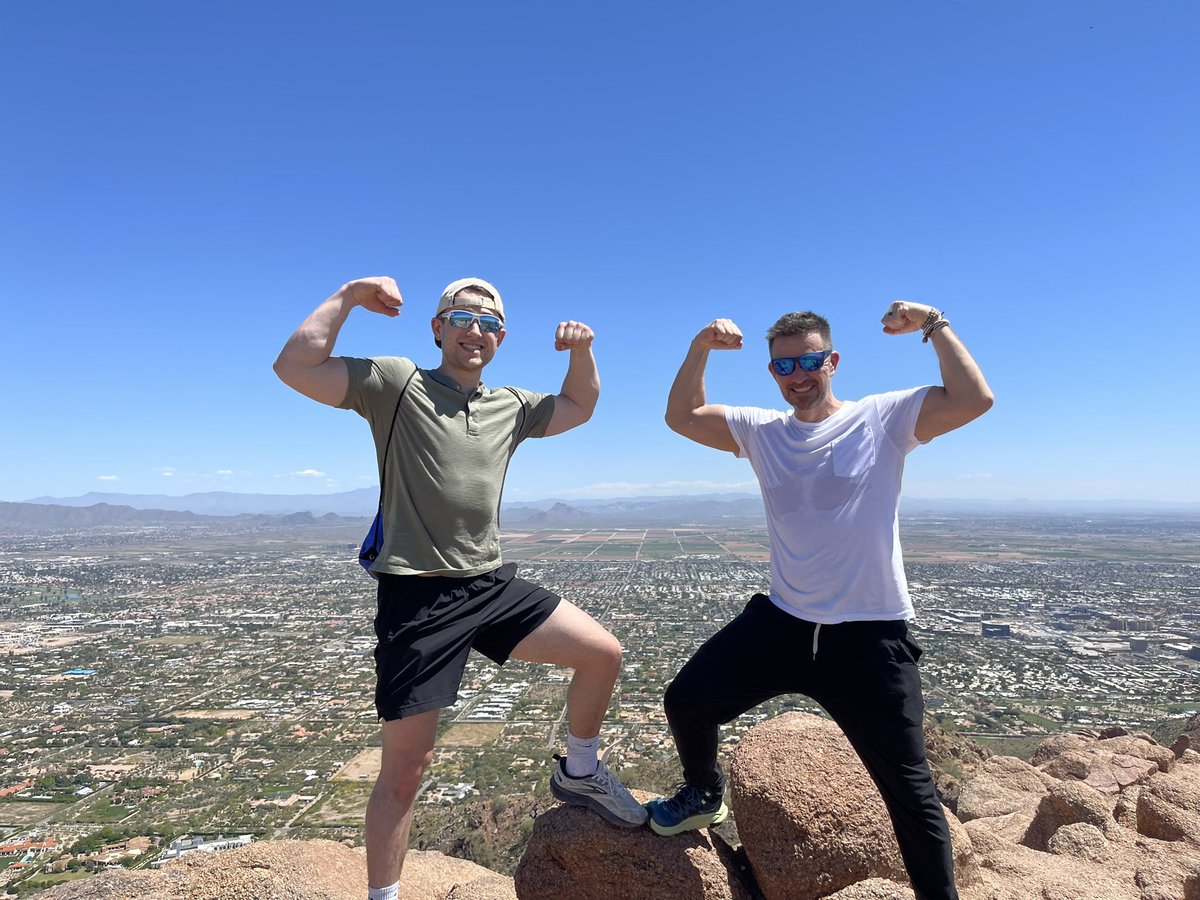 cory_kowitz's tweet image. My uncle &amp;amp; I conquering Camelback Mountain! 🌵🏜️ 

One of the toughest hikes of my life!

#camelbackmountain #hiking