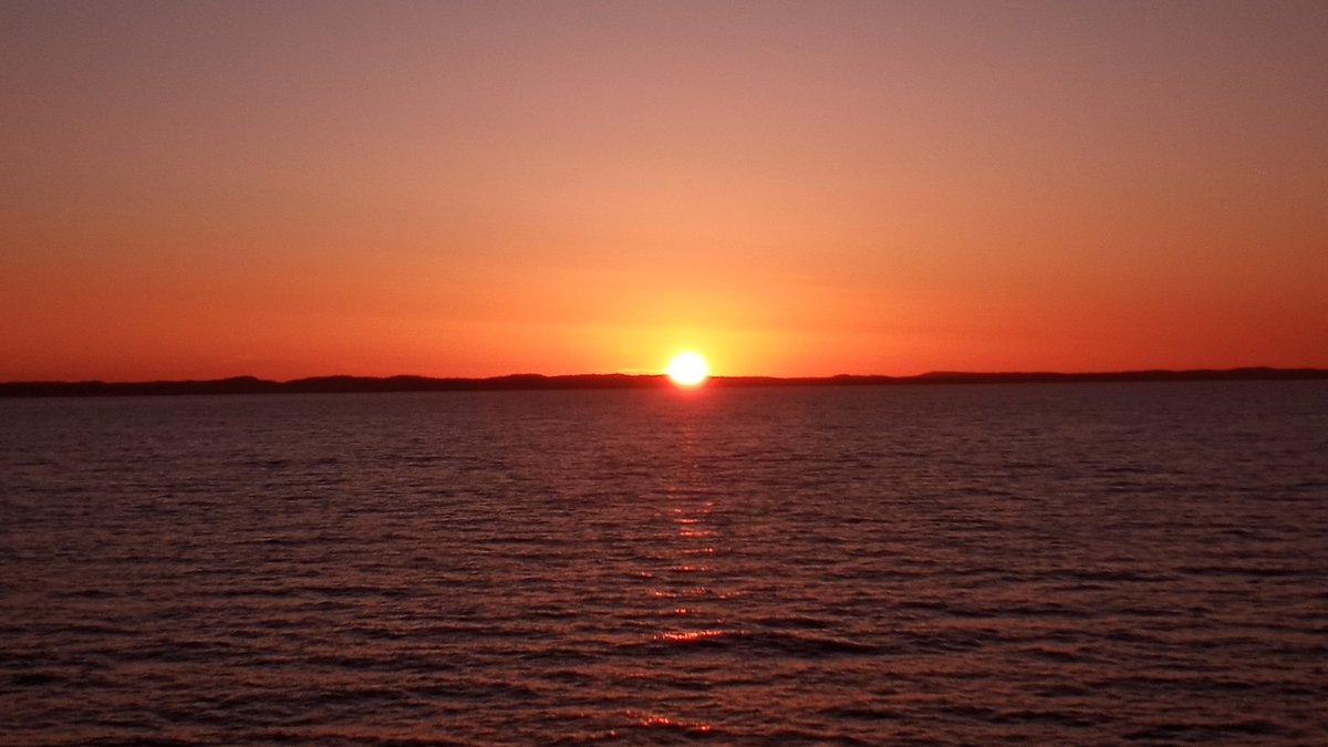 The sun setting on Campbello Island tonight.