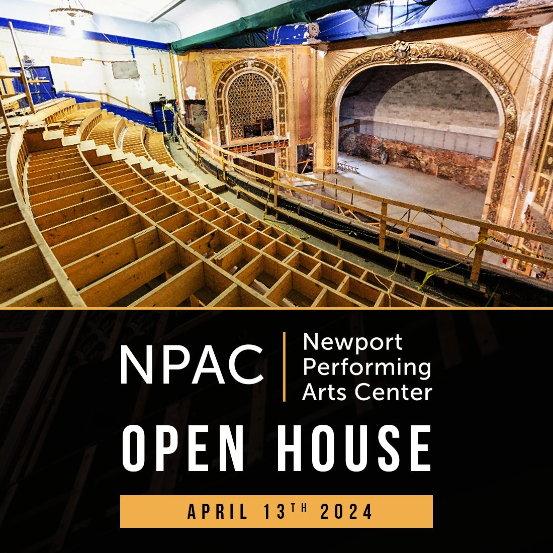 Our next Open House is scheduled for this Saturday! The theater will be open for viewing on April 13, 2024 from 10:00 am - 12:00 pm. 🚪 No RSVP is needed - come on in! #rhodeisland #newportri