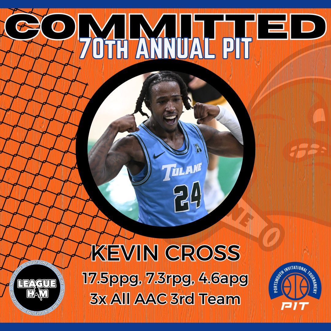 Our next player joins us from @GreenWaveMBB! Excited to announce Kevin Cross for #PIT24