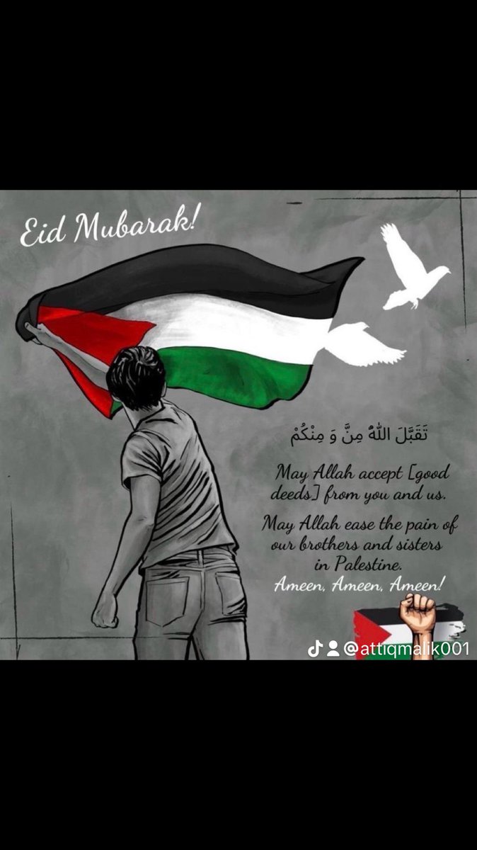Eid Mubarak everyone and remember those who are suffering in your prayers. We will never forgive nor forget. #Palestine #Gaza