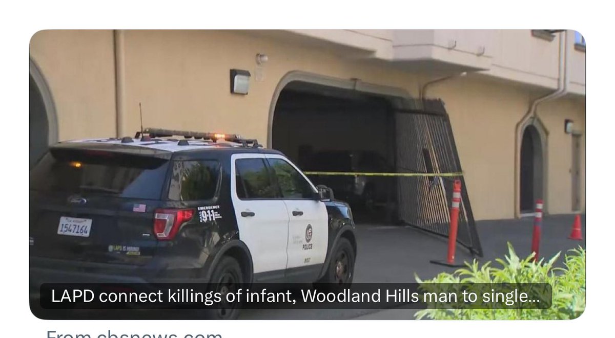 UPDATE: Police have connected the death of an infant on the 405 Freeway with a man's killing in Woodland Hills. We have the very latest on @kcalnews