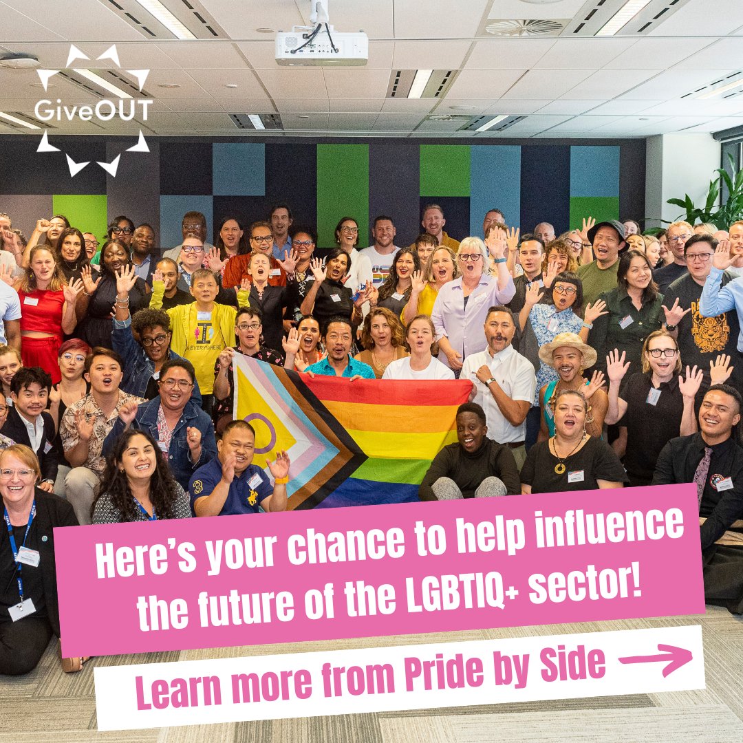 Here’s your chance to help influence the future of the LGBTIQ+ sector! Pride by Side has launched “Pointing to Progress”, an Australian-first survey to understand and uncover the capacity strengths and challenges of the LGBTIQ+ sector.
 ow.ly/WROa50Rb1sj