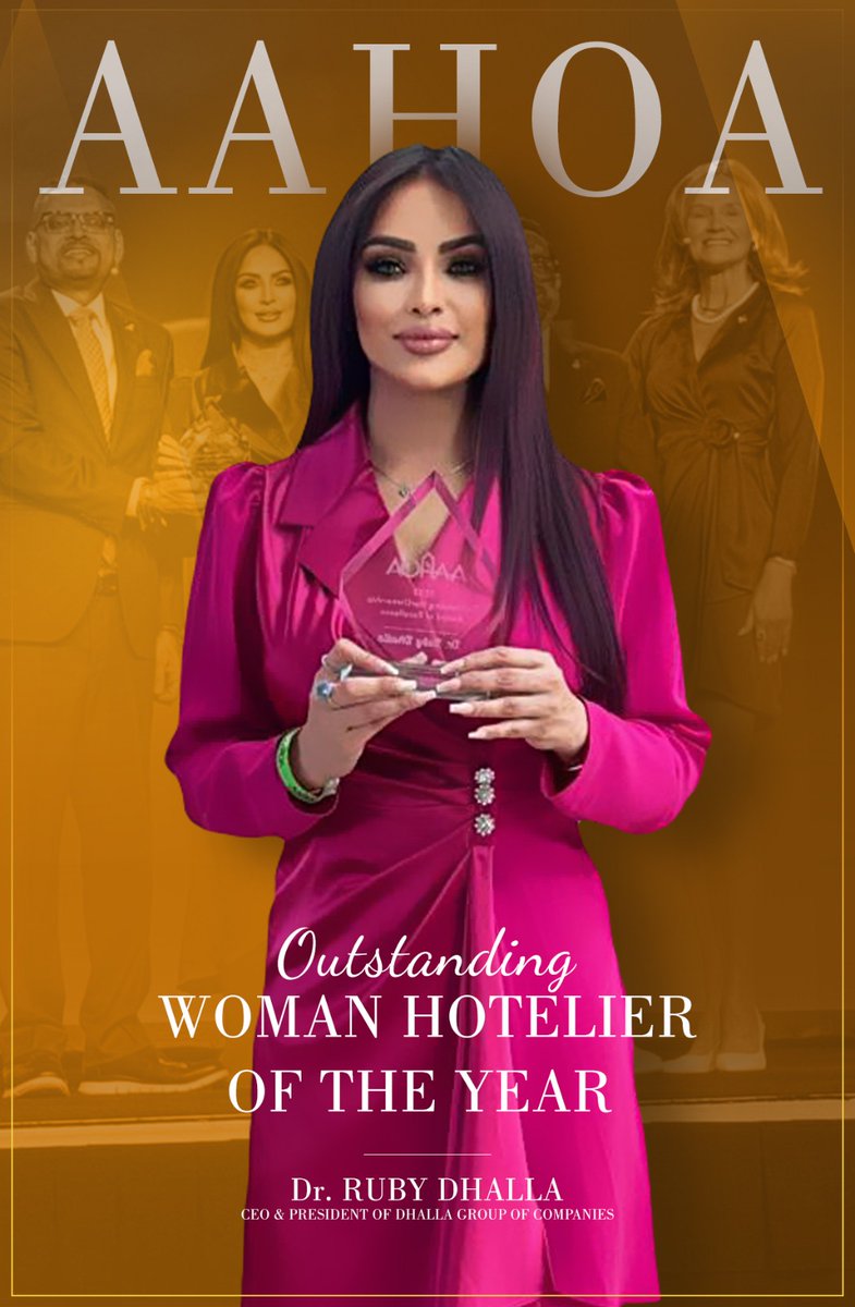 DhallaRuby's tweet photo. Woman Hotelier of the Year Awarded by the world’s largest hotel association. Proud to continue, build, & grow the work that my brother began in the world of hotels & hospitality 💫📷#yougothis #hotelier #womanhotelier #hotelconference #hotels @aahoaofficial #gratitude #hotelquote
