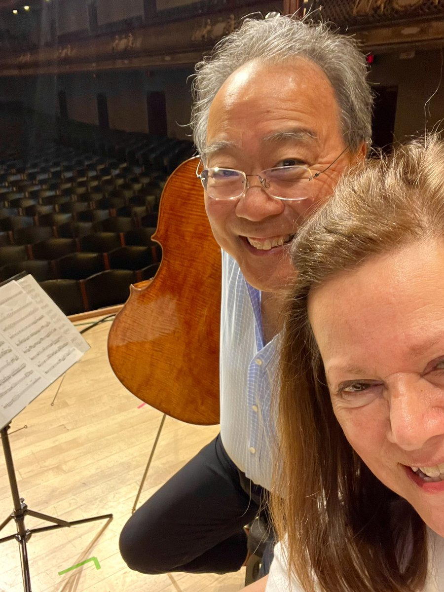 We’ve spent some wonderful hours on this stage over the years. Looking forwards to a few more very soon. @YoYo_Ma #SymphonyHallBoston