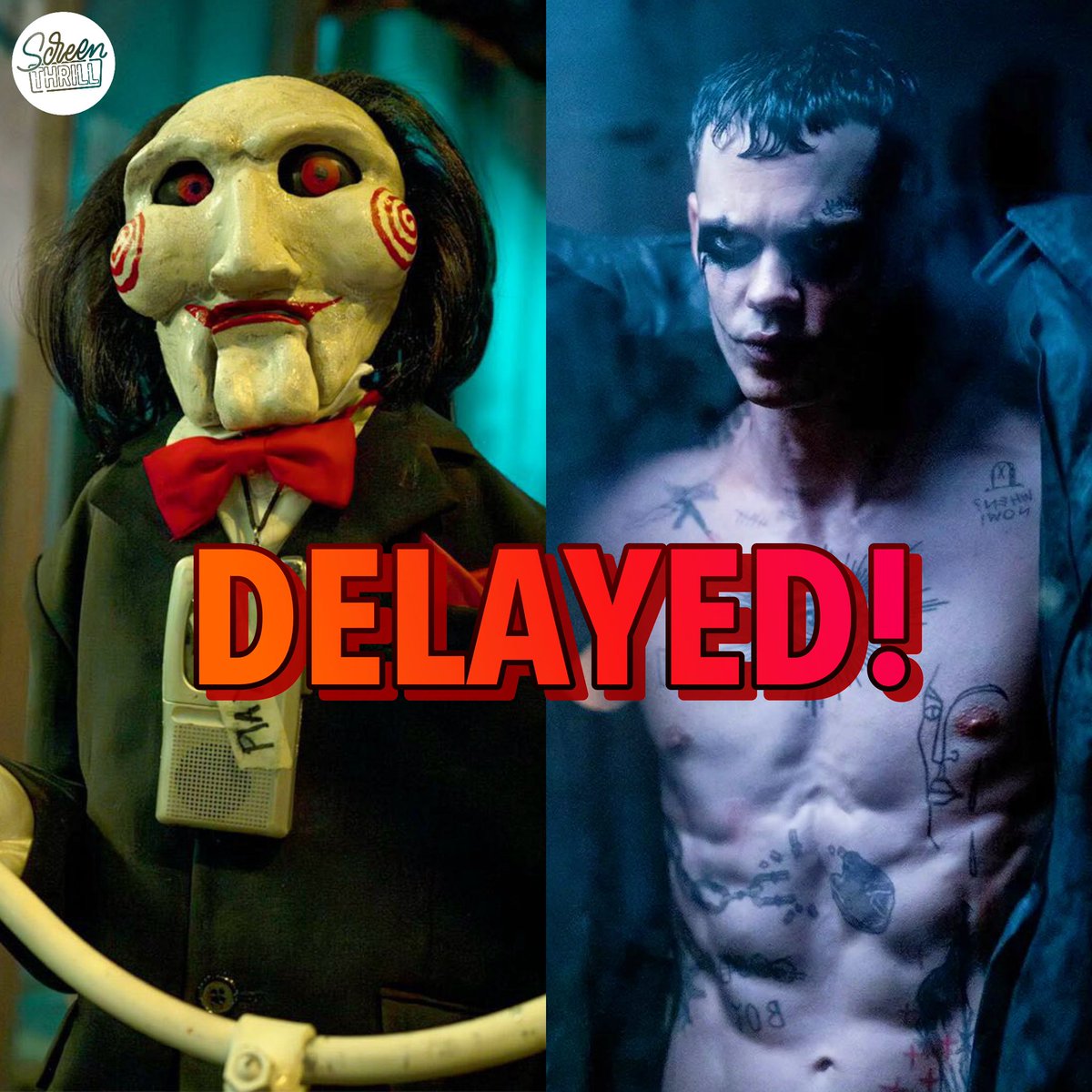 ‘THE CROW’ remake has been delayed from June 7 2024 to August 23 2024 and ‘SAW 11’ has been delayed by one year from September 27, 2024 to September 26, 2025.