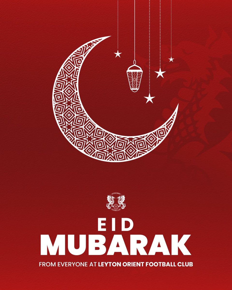 Eid Al-Fitr Mubarak to everyone who is celebrating ❤️ #LOFC #OneOrient