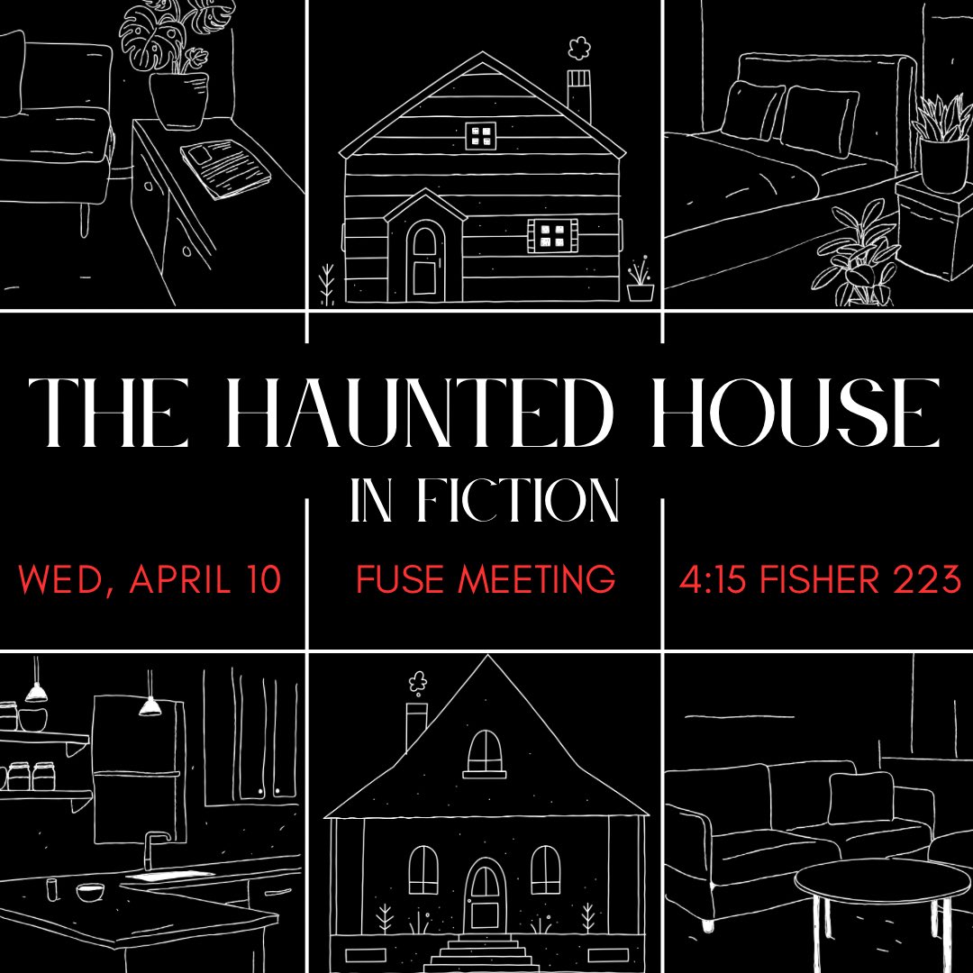 do you believe in ghosts? join fuse tomorrow for a presentation on the haunted house in fiction! 👻🏠