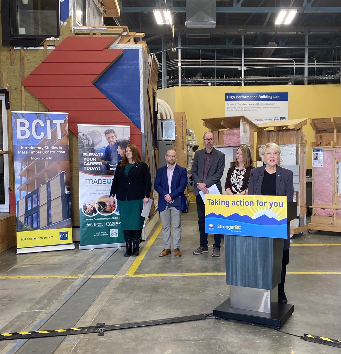 Happy to join my friends @BCIT with ⁦@lisabeare⁩ to announce @TradeUpBC Helping skilled tradespeople transition into emerging industries.