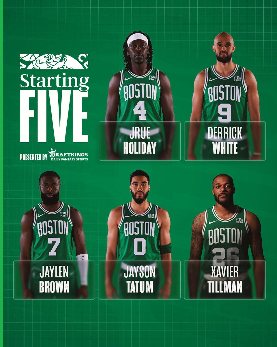Tonight's Starting 5️⃣

<a href="/DraftKings/">DraftKings</a>