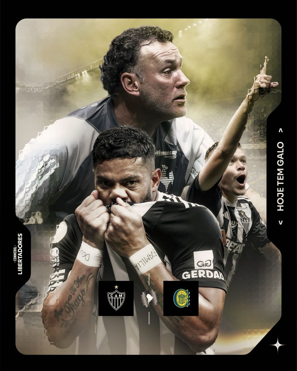 Atletico's tweet photo. ⚔️🐔🔥 HOJE TEM GAAAAAAAAAAAAAAAAAAAAALLLLLLLLLLLLLLLLLLLOOOOOOOOOOOOOOOOO! É NOSSA ESTREIA EM CASA PELA LIBERTADORES!

⚽ @Atletico 🆚 Rosario Central
🏆 @LibertadoresBR
⚙ 2ª rodada
🕖 19h
🏟 @ArenaMRV
📺 ESPN e Star+
🎥 Pré-jogo às 18h na Galotv! 

#HTG #CAMxCARC 🏴🏳️ https://t.co/Tqwk0np4oc