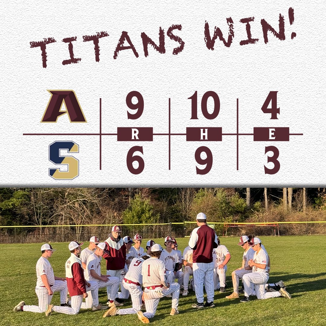 Algonquin Baseball (@gonkbaseball) on Twitter photo Titans get the win over the Colonials! 
Redfern and Cote combined for a strong appearance on the mound, allowing just 2 earned runs. Klein goes 3 for 3 at the plate as damage is done by the entire lineup. 
We’re back at the end of the week up in the Badlands of Wachusett. Titans get the win over the Colonials! 
Redfern and Cote combined for a strong appearance on the mound, allowing just 2 earned runs. Klein goes 3 for 3 at the plate as damage is done by the entire lineup. 
We’re back at the end of the week up in the Badlands of Wachusett.