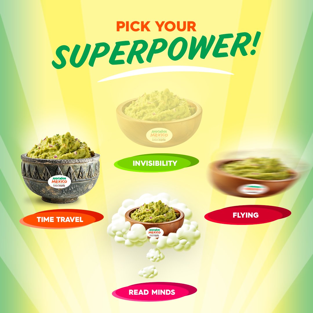 Well, they might not give you superpowers, but Avocados From Mexico are always good for you with good fats and nutrients to get your spring energy running! Pick the superpower you wish avocados gave you and drop it in the comments! #AlwaysGood