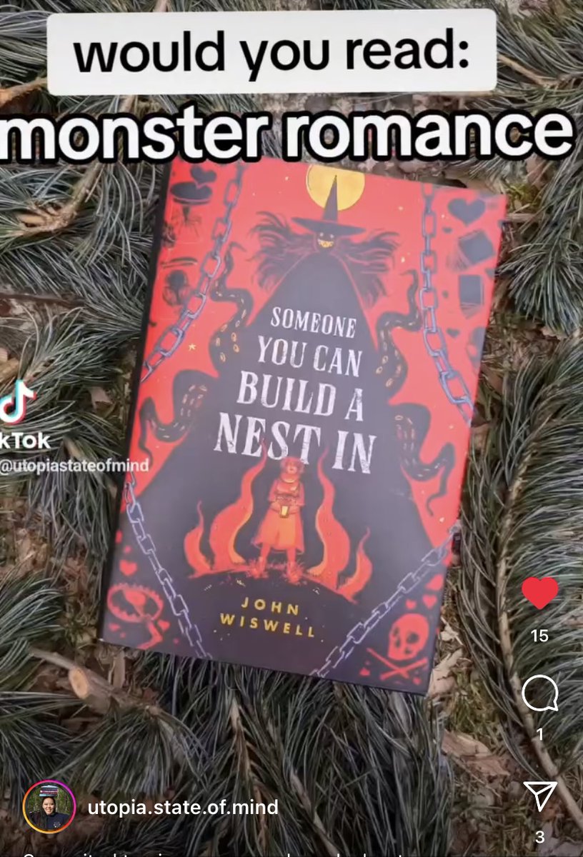 Sharing these wonderful posts for Someone You Can Build A Nest In by @Wiswell from our hosts 📸@/daniellereadss & @/utopia.state.of.mind!! 📖❤️🔥 We've all been loving this cozy horror romantasy!! See more of our tour in our Bookstagram hashtag #SomeoneYouCanBuildANestInMTMC