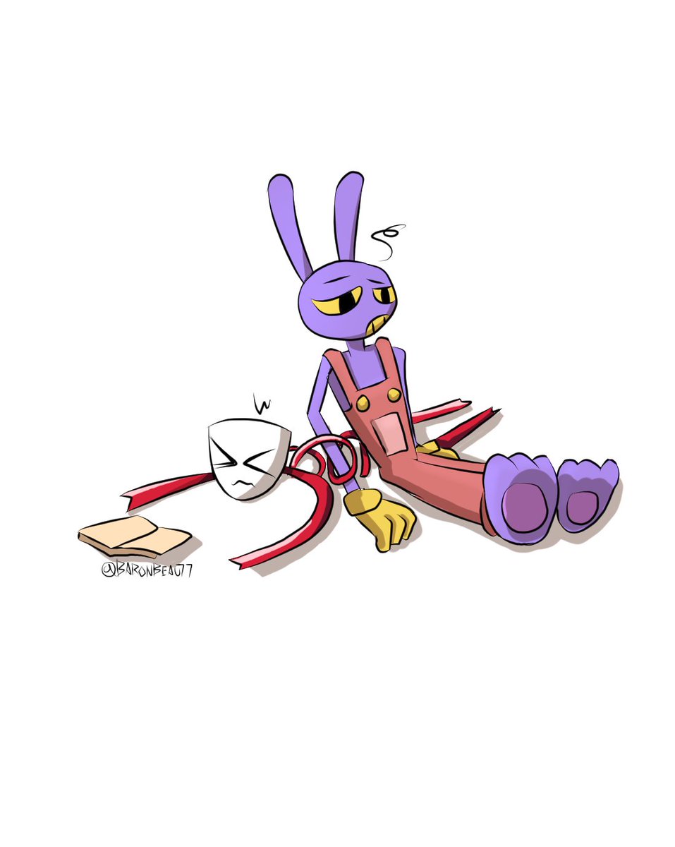 I always draw jax leaning on gangle but forget that gangle is made out of ribbons and would probably just collaspe😂
#TheAmazingDigitalCircus #tadcfanart #ribbun #jax #gangle