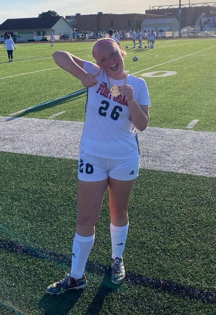 JV with a 4-0 win over Mid-Buchanan! #WOTM goes to Jaylee Smith for her hat trick!!! Record 5-1-1
