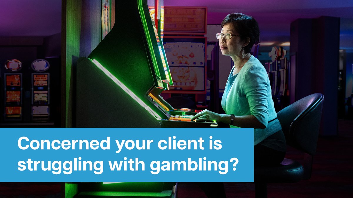 For advice on how to support a client struggling with gambling, contact Gambler’s Help. Alternatively, your client can contact Gambler’s Help direct for free and confidential advice and support, 24/7, on 1800 858 858 or hubs.li/Q02pn_q50 @vicrgf