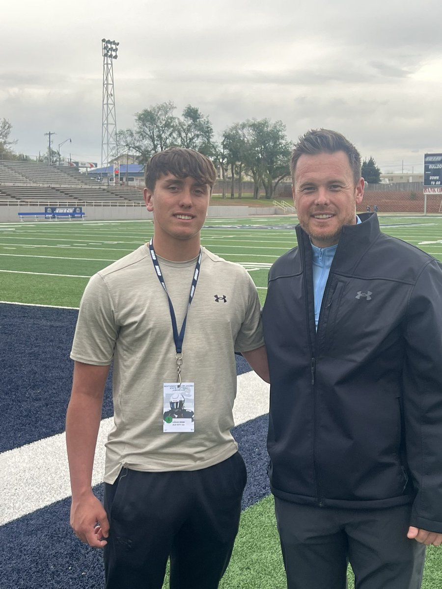 Had a Great time at Swosu Junior day! Thank you for having me @coachrice_4 and @CoachMeservy @CoachGeorge5 @CoachManella