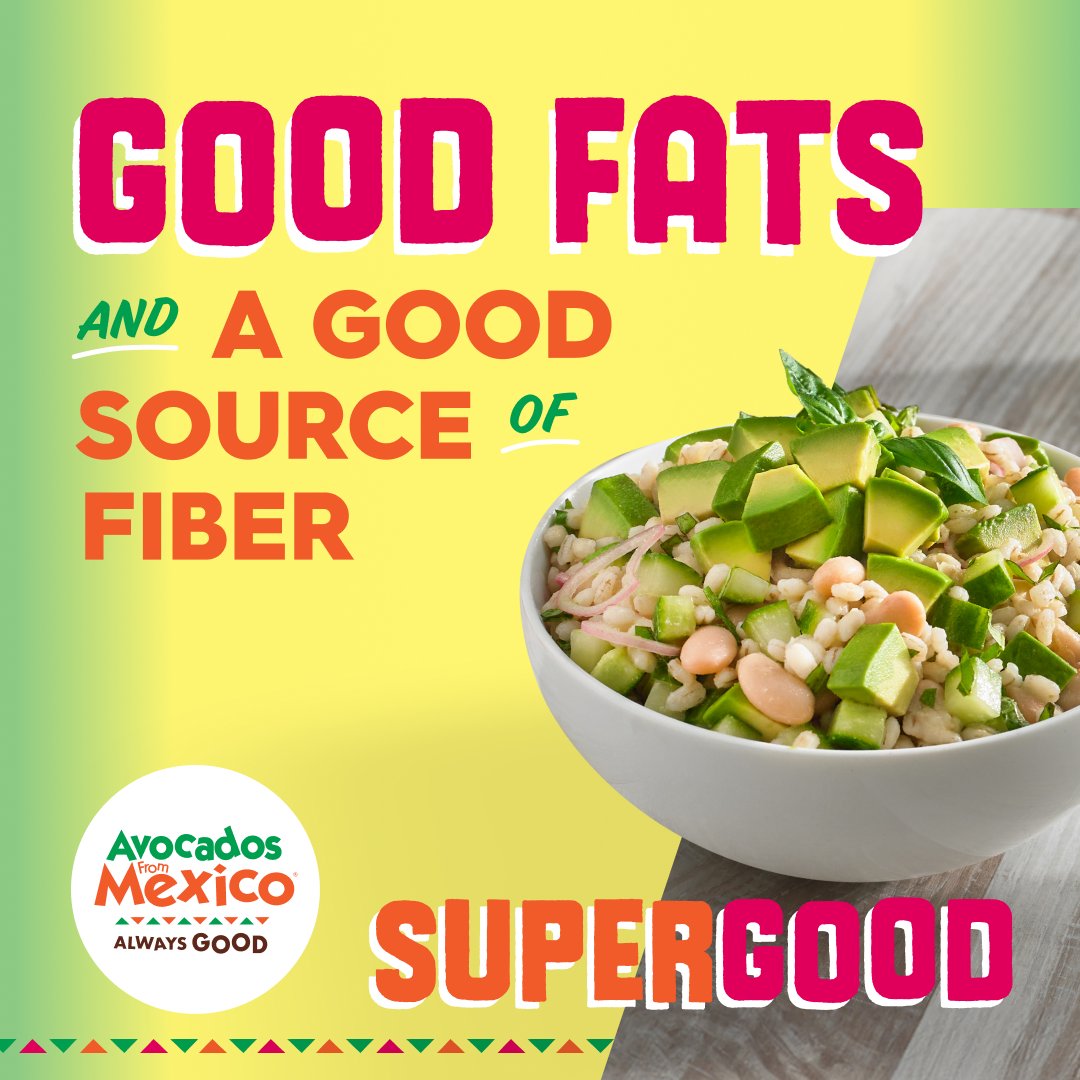 There's a reason we LOVE avocados: They have good fats AND they're a good source of fiber! How can you not adore this amazing fruit? 💚 #AlwaysGood #SuperGood