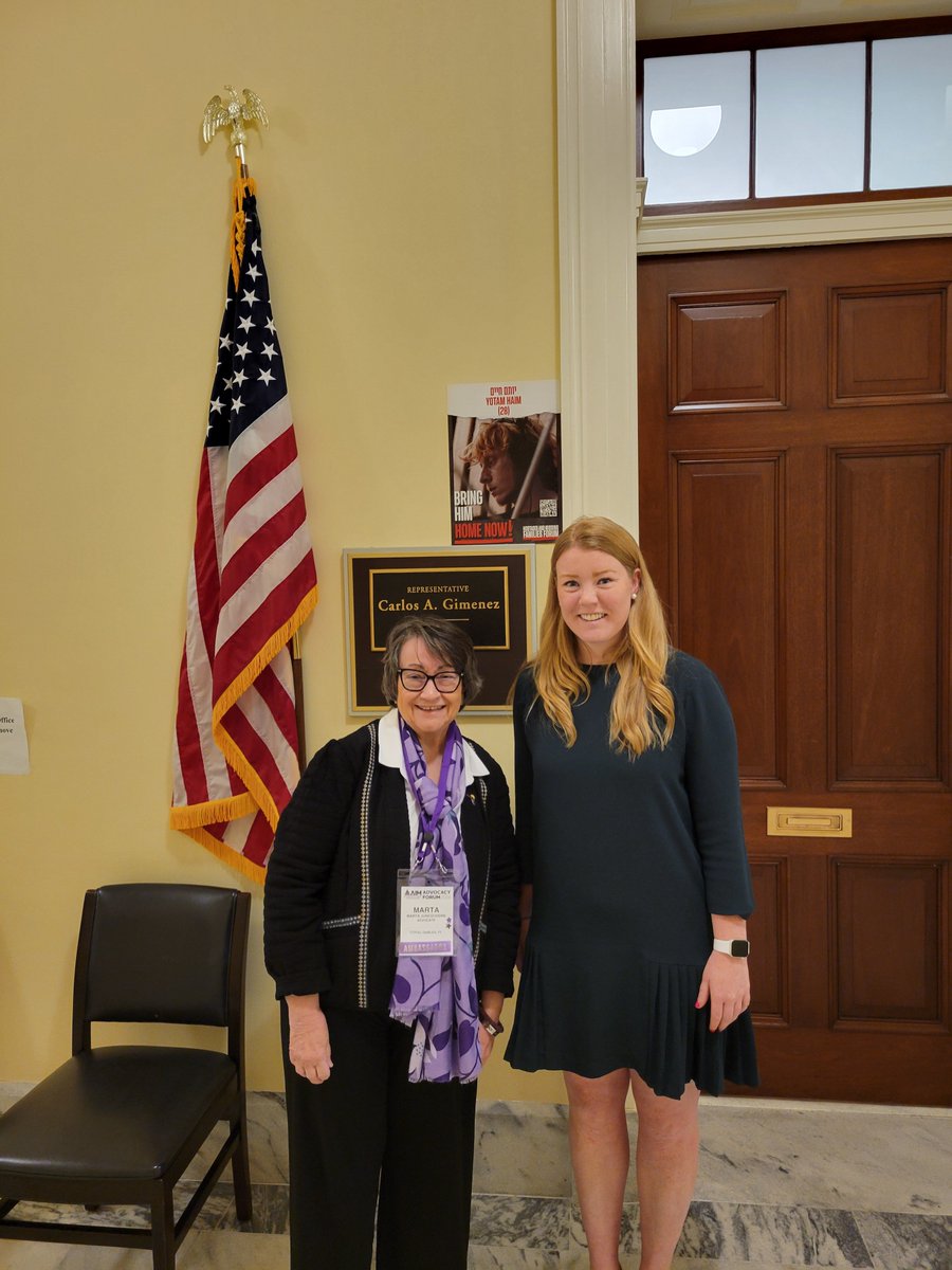 Miami Dade County was ranked #1 in the nation for Alzheimer's prevalence. Thank you, Patricia @RepCarlos office for our meeting today. We respectfully ask Rep. Gimenez to join us--Let's end Alzheimer's! Let's support caregivers. #ENDALZ