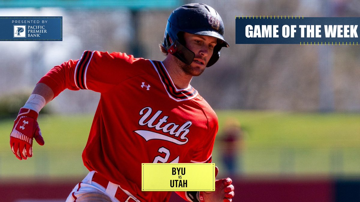 Utah hosts BYU today in the @PacPremierBank Game of the Week! ⏰ 5:00 p.m. PT / 6:00 p.m. MT 📺 Pac-12 Network #Pac12BSB